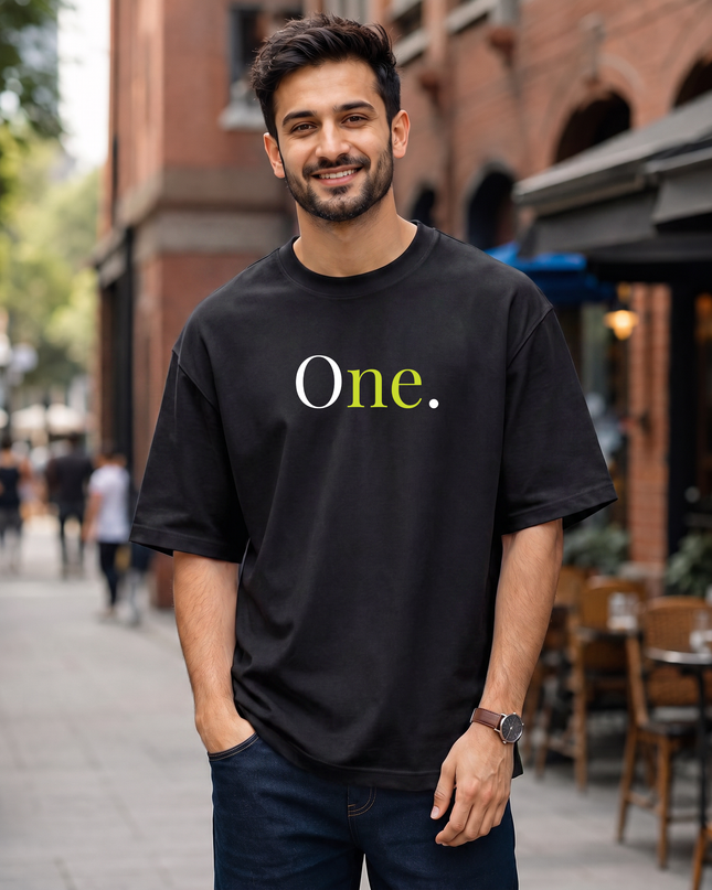 One. Men's Oversized Classic T-Shirt