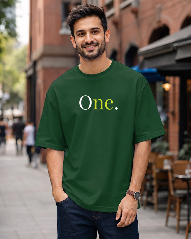 One. Men's Oversized Classic T-Shirt