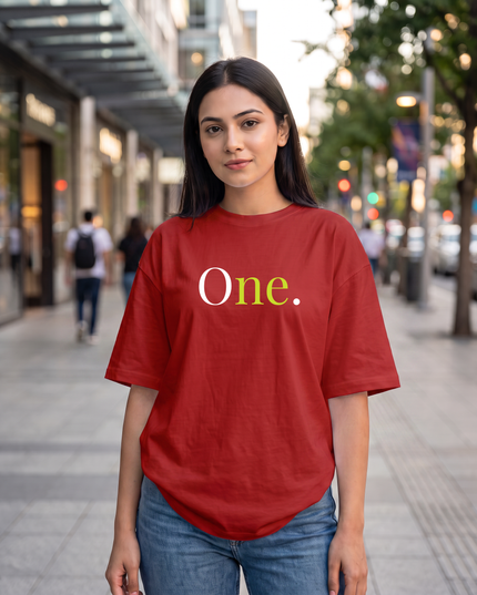 One. Women's Oversized Classic T-Shirt