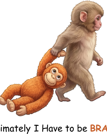 Brave Monkey Graphic Unisex Classic Crew T-Shirt