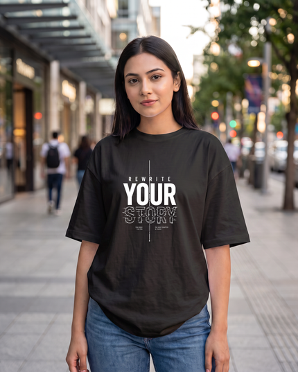 Rewrite Your Story Women's Oversized Classic T-Shirt