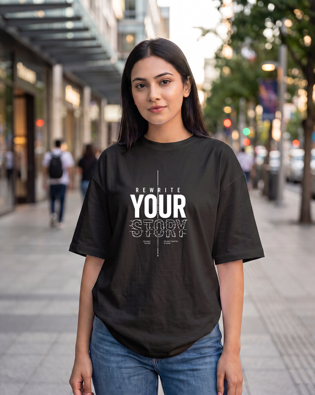 Rewrite Your Story Women's Oversized Classic T-Shirt