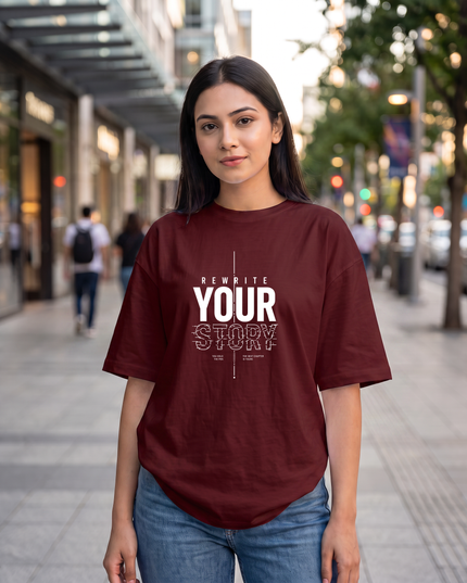 Rewrite Your Story Women's Oversized Classic T-Shirt