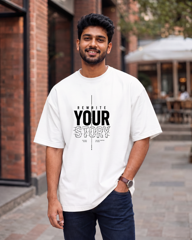 Rewrite Your Story Men's Oversized Classic T-Shirt