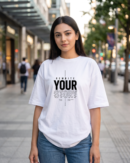 Rewrite Your Story Women's Oversized Classic T-Shirt