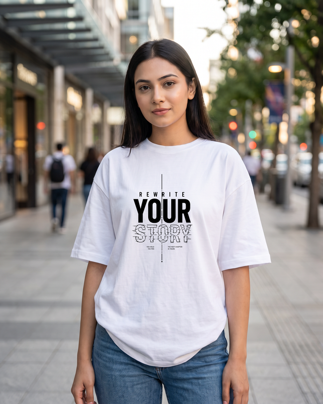 Rewrite Your Story Women's Oversized Classic T-Shirt
