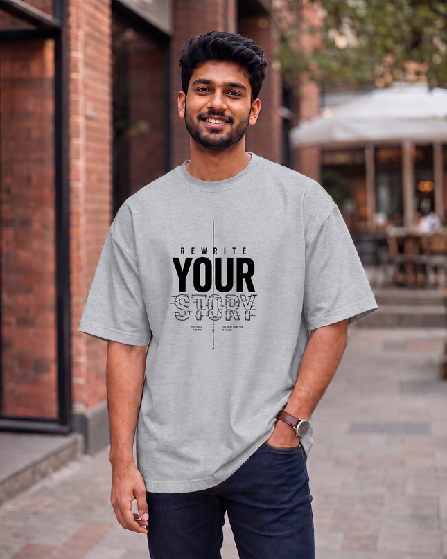Rewrite Your Story Men's Oversized Classic T-Shirt