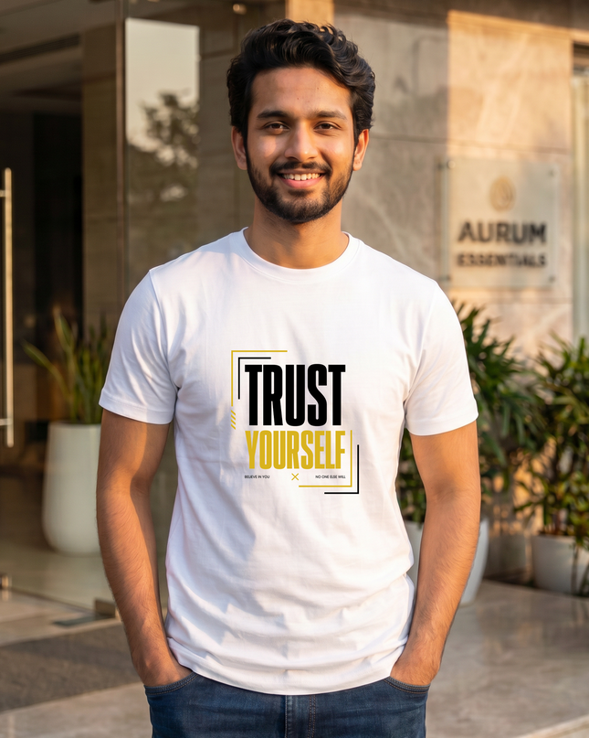 Trust Yourself Stylish Men's Classic Crew T-Shirt