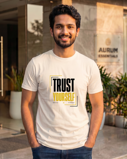 Trust Yourself Stylish Men's Classic Crew T-Shirt