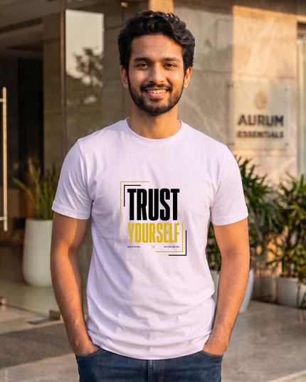 Trust Yourself Stylish Men's Classic Crew T-Shirt