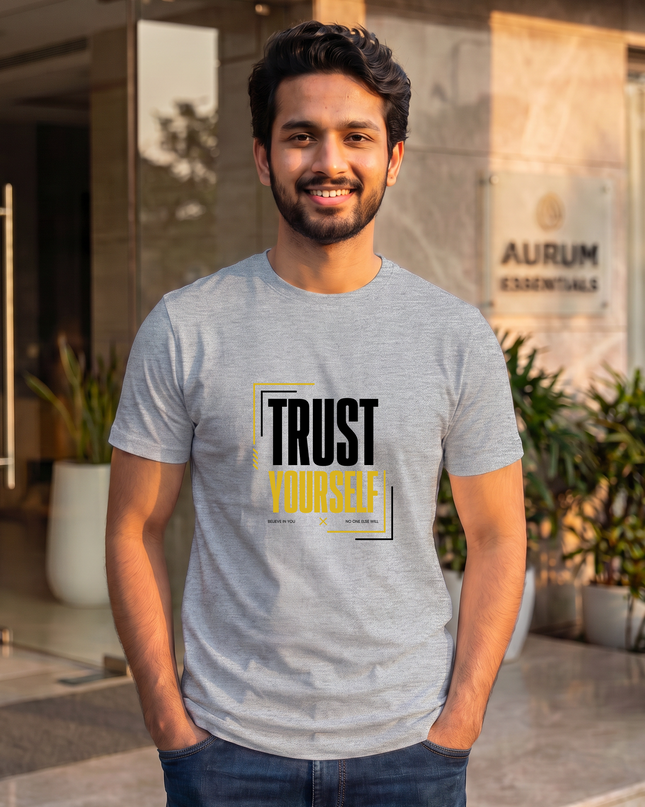 Trust Yourself Stylish Men's Classic Crew T-Shirt