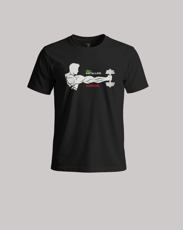 Installing Muscles Graphic Unisex Classic Crew T-Shirt
