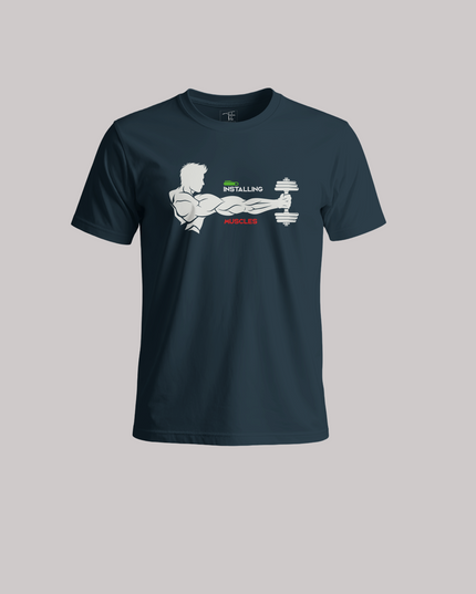 Installing Muscles Graphic Unisex Classic Crew T-Shirt