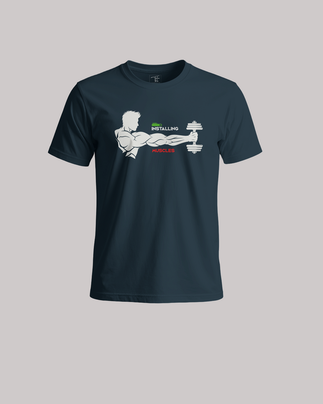 Installing Muscles Graphic Unisex Classic Crew T-Shirt