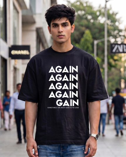 Again To Gain Unisex Oversized Classic T-Shirt
