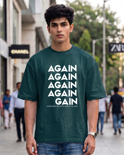 Again To Gain Unisex Oversized Classic T-Shirt
