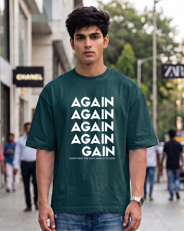Again To Gain Unisex Oversized Classic T-Shirt