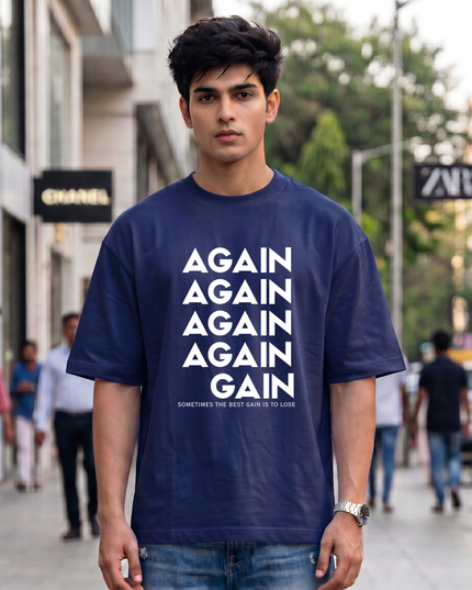 Again To Gain Unisex Oversized Classic T-Shirt
