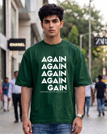 Again To Gain Unisex Oversized Classic T-Shirt