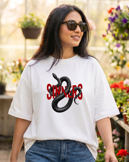 Sinners Snake Women's Oversized Classic T-Shirt