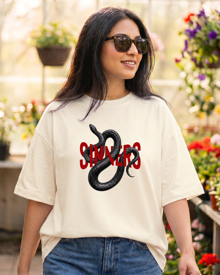 Sinners Snake Women's Oversized Classic T-Shirt