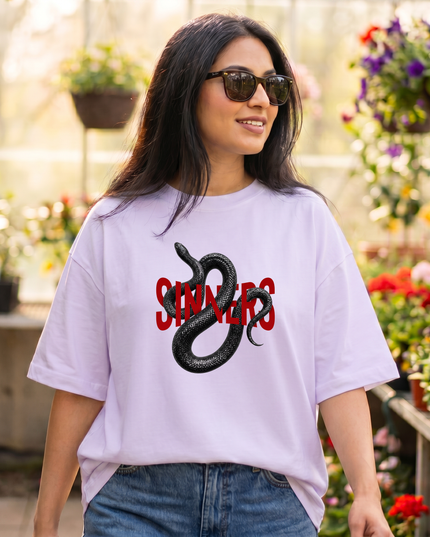 Sinners Snake Women's Oversized Classic T-Shirt