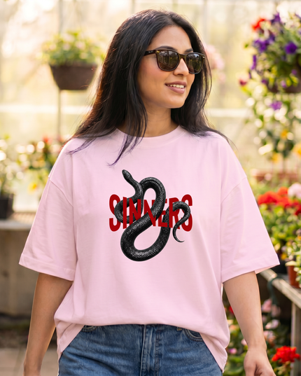 Sinners Snake Women's Oversized Classic T-Shirt