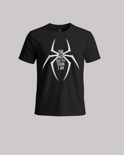 Spider Graphic – “I’m Not Who You Think I Am” Unisex Classic Crew T-Shirt