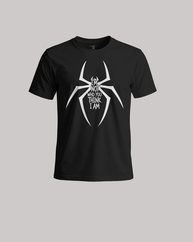 Spider Graphic – “I’m Not Who You Think I Am” Unisex Classic Crew T-Shirt