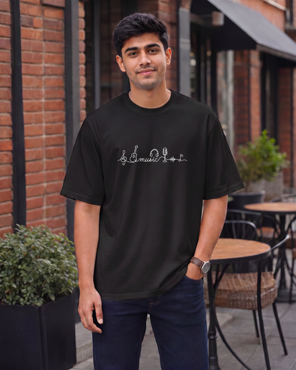 Music Elements Men's Oversized Classic T-Shirt