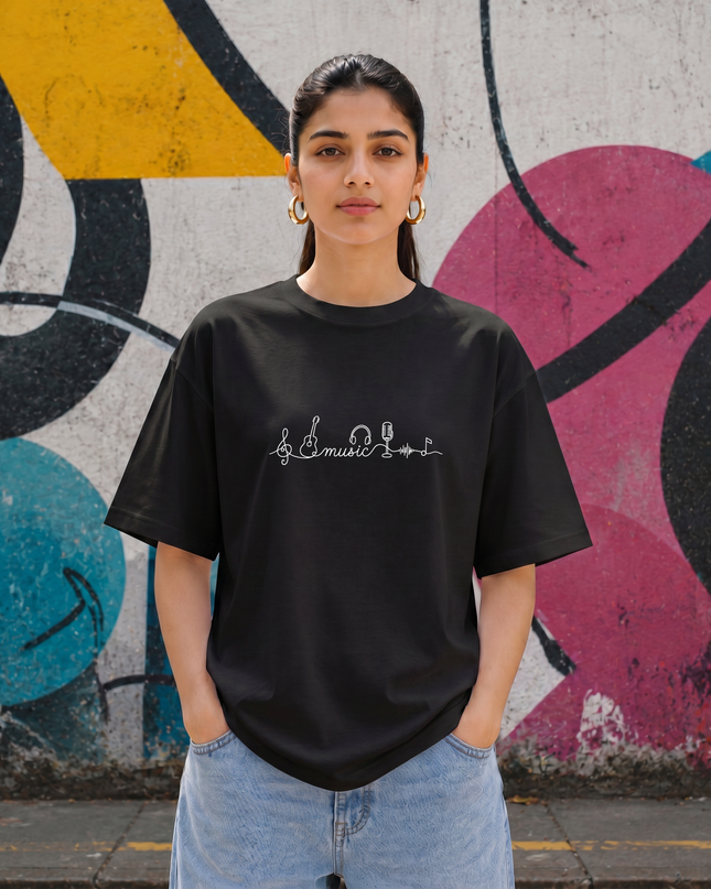Music Elements Women's Oversized Classic T-Shirt