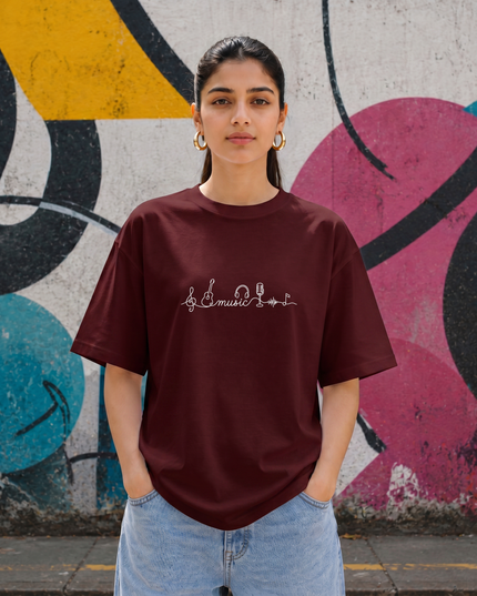 Music Elements Women's Oversized Classic T-Shirt