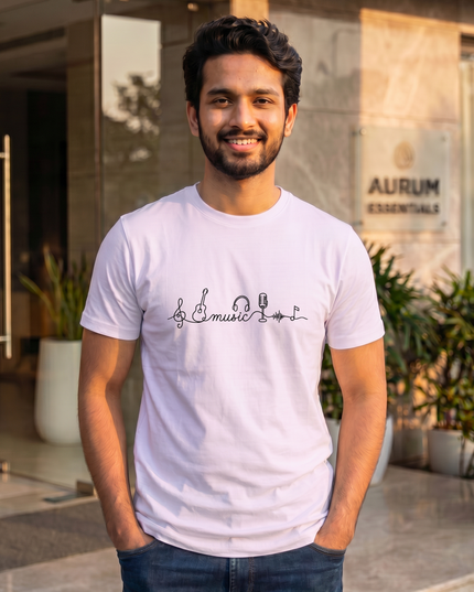 Music Elements Stylish Men's Classic Crew T-Shirt