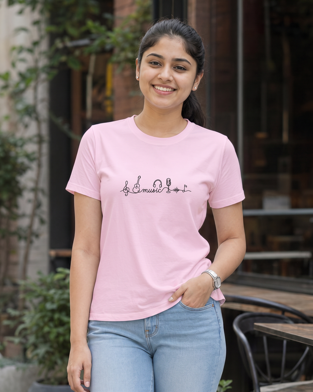 Music Elements Stylish Women's Classic Crew T-Shirt