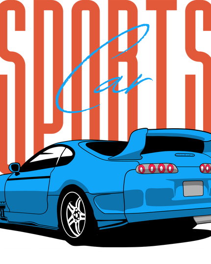 Supra Sports Car Unisex Classic Crew T-Shirt