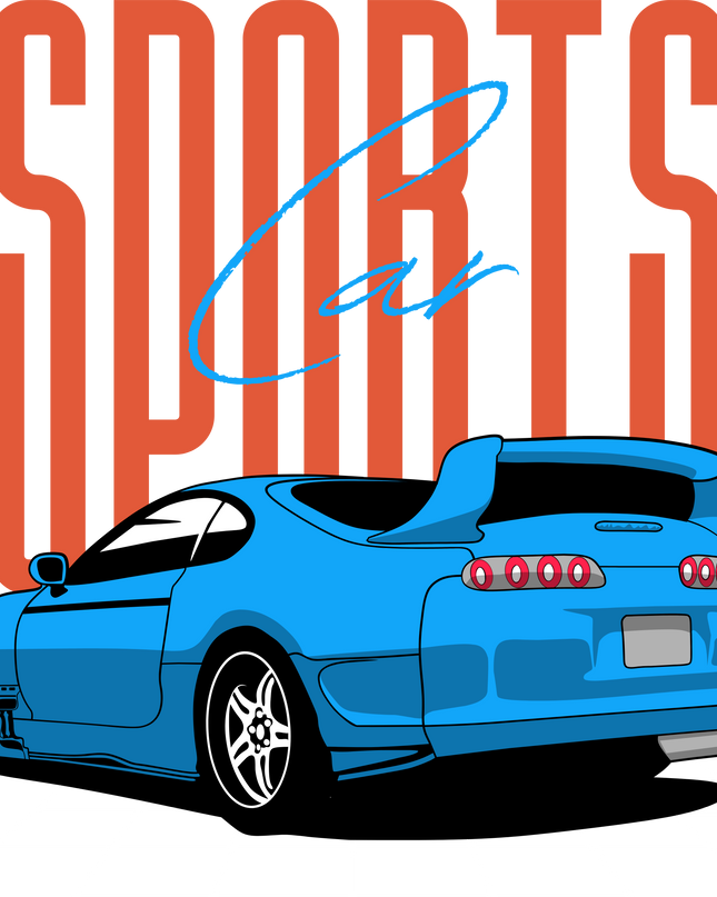 Supra Sports Car Unisex Classic Crew T-Shirt