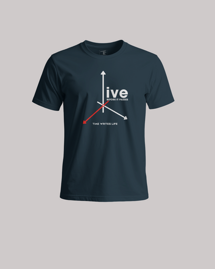 Live Before It Passes Motivational Print Unisex Classic Crew T-Shirt