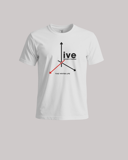 Live Before It Passes Graphic Unisex Classic Crew T-Shirt