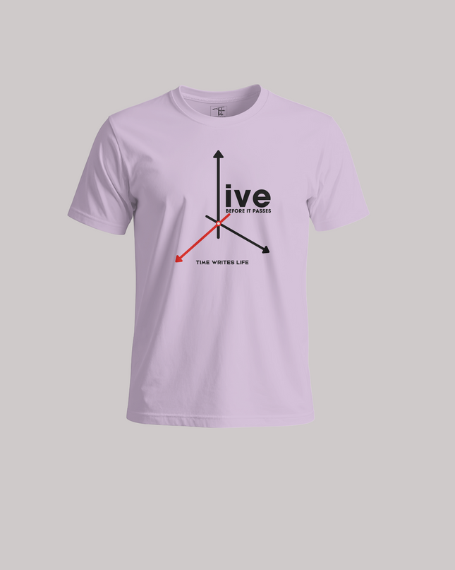 Live Before It Passes Graphic Unisex Classic Crew T-Shirt