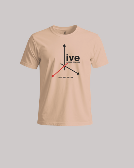 Live Before It Passes Graphic Unisex Classic Crew T-Shirt