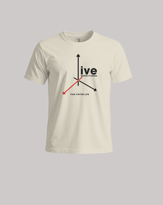 Live Before It Passes Graphic Unisex Classic Crew T-Shirt
