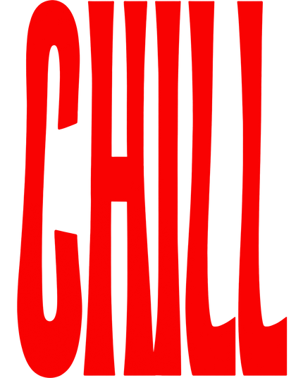 Chill Typography Print Unisex Oversized Classic T-Shirt