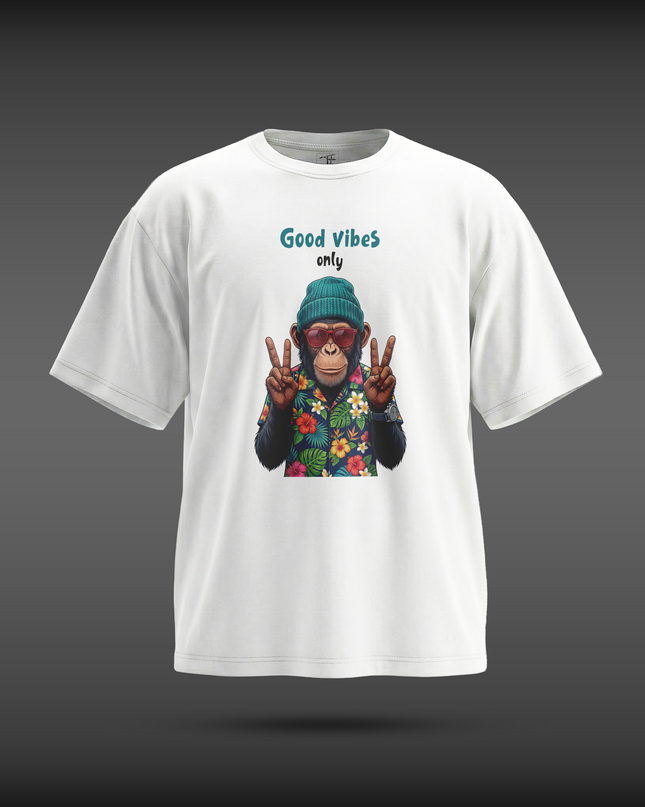 Good Vibes Only Graphic Unisex Oversized Classic T-Shirt