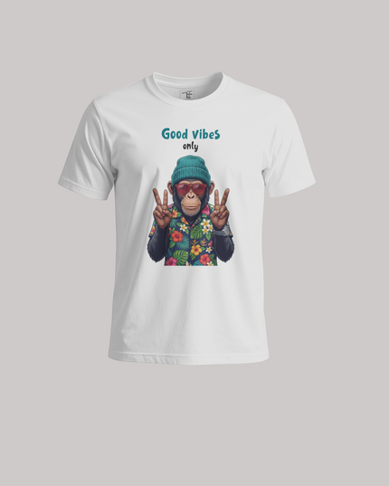 Good Vibes Only Cool Funky - Unisex Classic Crew T-Shirt