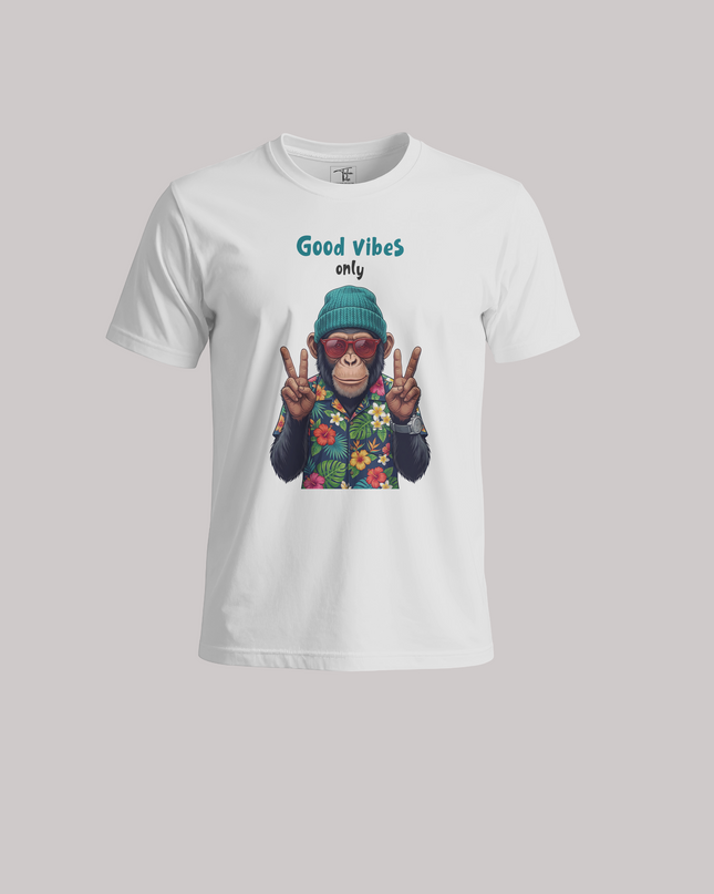 Good Vibes Only Cool Funky - Unisex Classic Crew T-Shirt