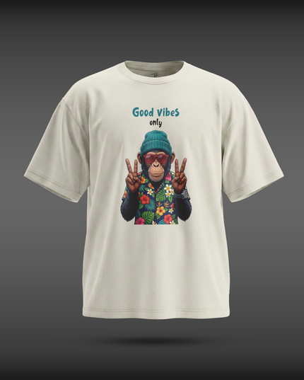 Good Vibes Only Graphic Unisex Oversized Classic T-Shirt