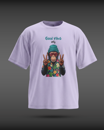 Good Vibes Only Graphic Unisex Oversized Classic T-Shirt