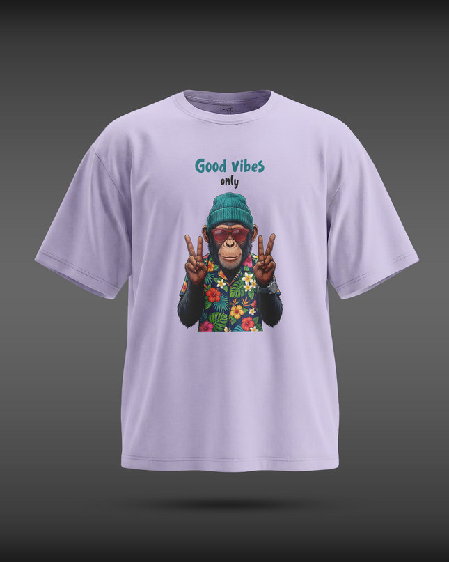 Good Vibes Only Graphic Unisex Oversized Classic T-Shirt