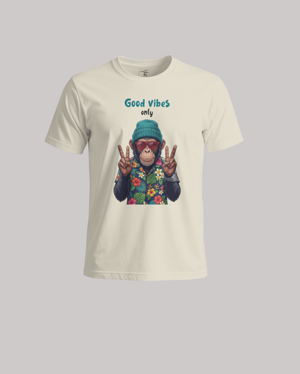 Good Vibes Only Cool Funky - Unisex Classic Crew T-Shirt