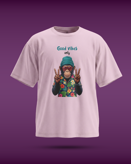 Good Vibes Only Graphic Unisex Oversized Classic T-Shirt